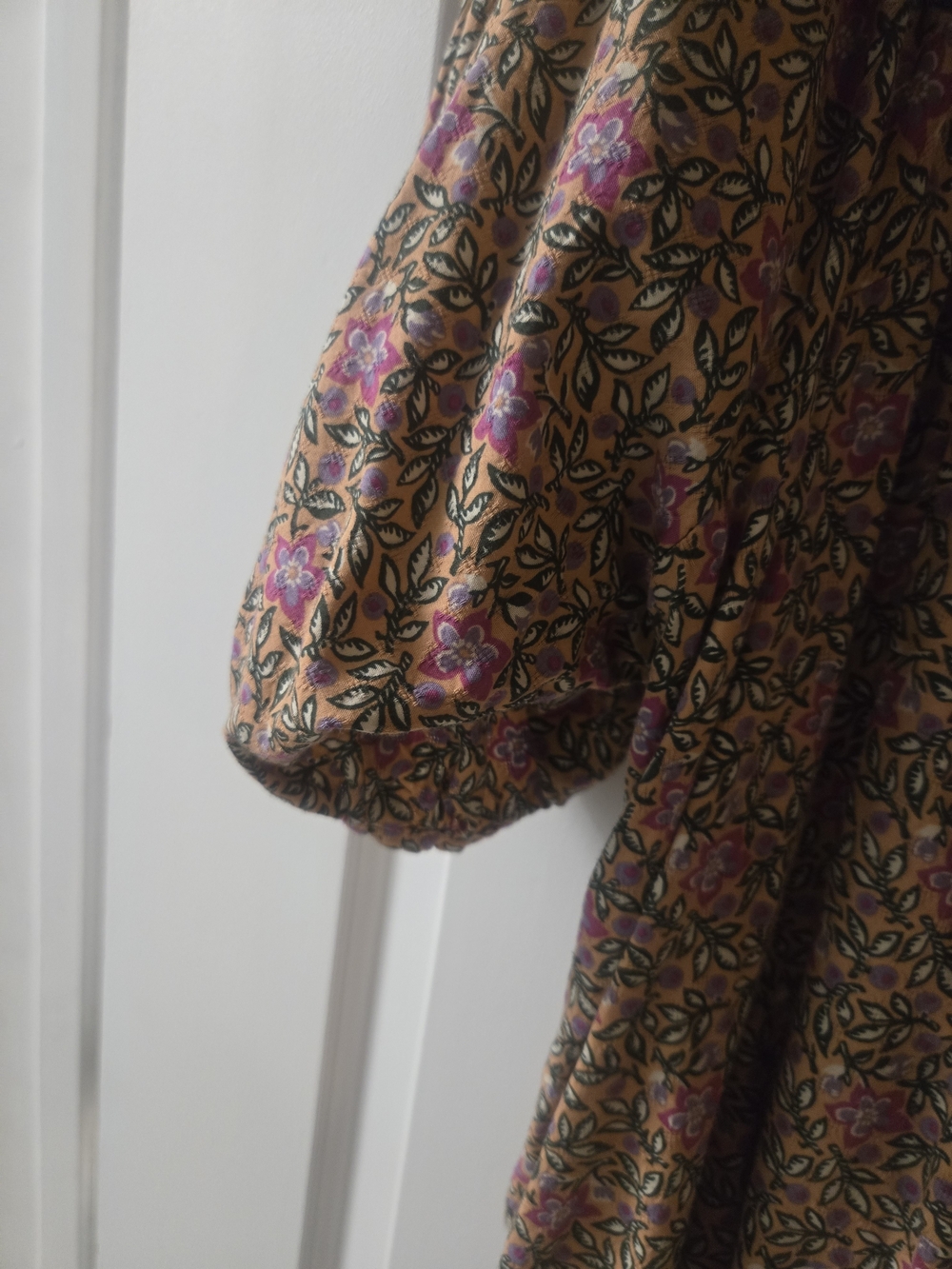 Universal Thread Floral Midi Dress in Pink and Brown Tones - Picture 4 of 4
